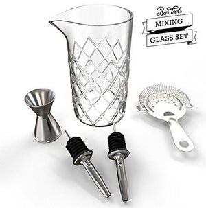 Professional Cocktail Mixing Glass Set (18 Ounce)