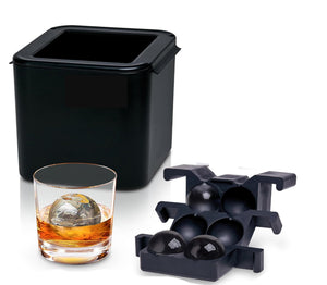 4 compartment ice maker for large ice balls