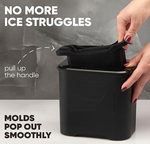 4 compartment ice maker for large ice squares