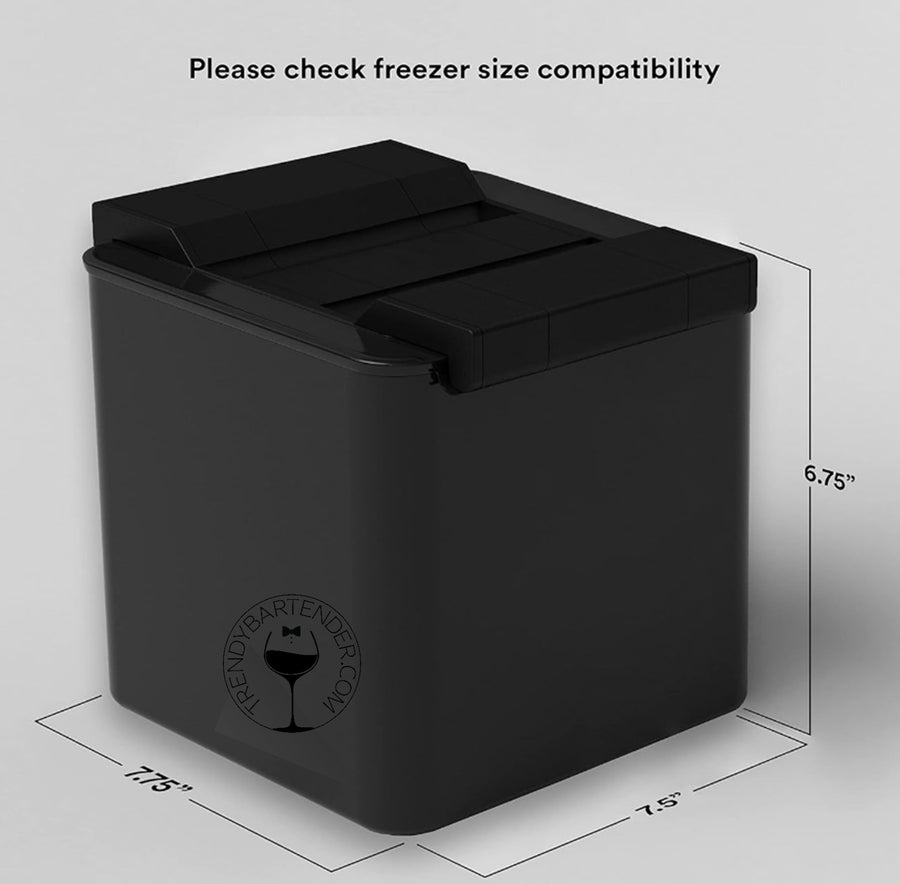 2 compartment ice maker for large ice balls