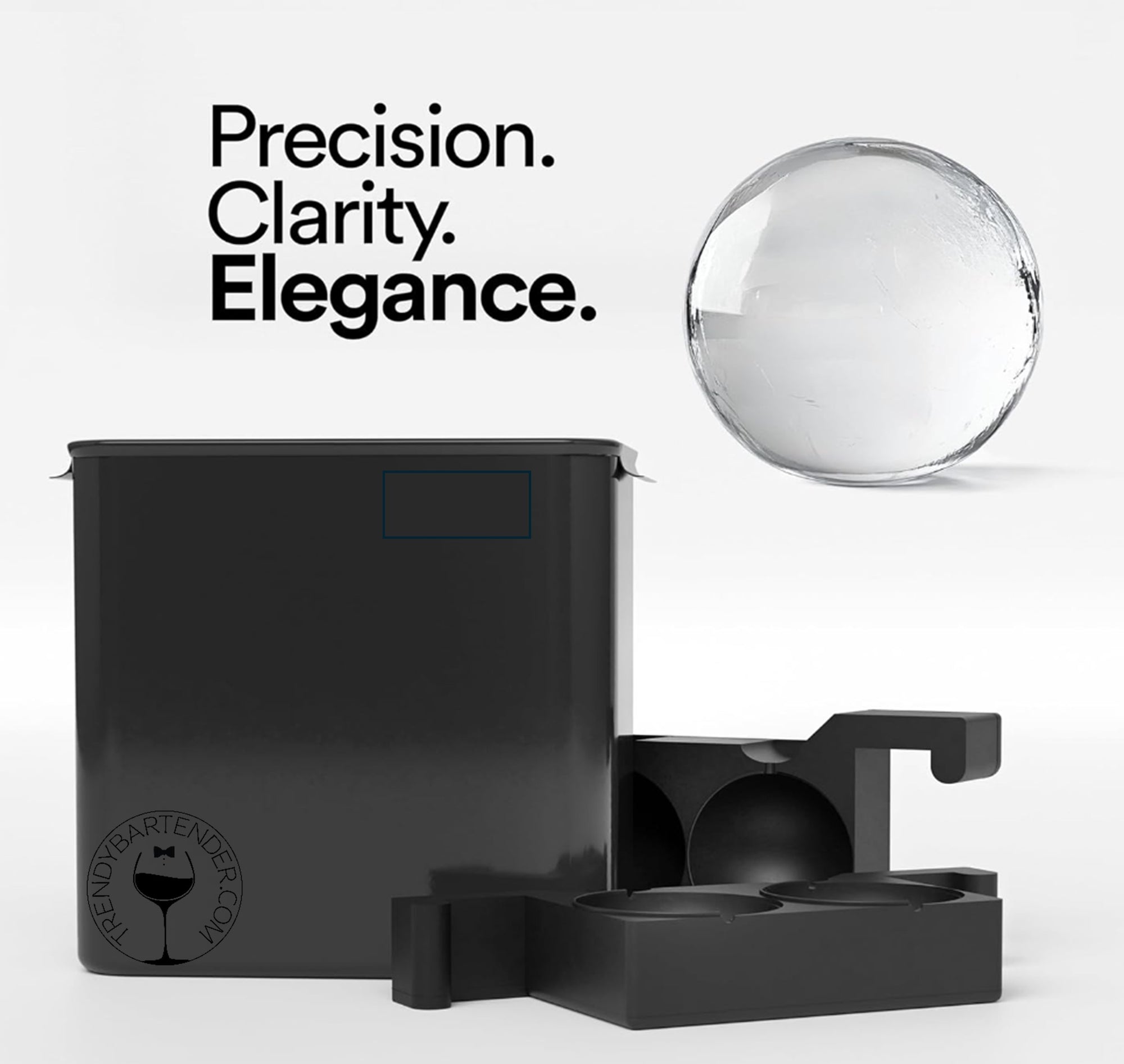 2 compartment ice maker for large ice balls