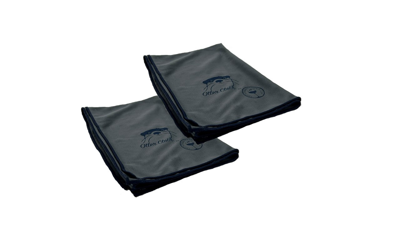 ultimate microfiber glass polishing cloth 2 Pack – 25x20 inch gray