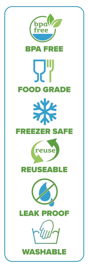 Ice Storage Bag PEVA Sealable Bag Designed for Clear Ice Cubes and Spheres Fresh Shut PEVA Bags 3 PACK