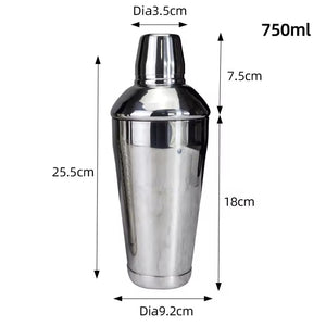 Standard Stainless Steel Cobbler Shaker Mixing Tin
