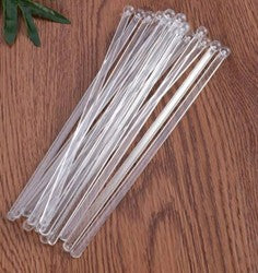 100 Clear Swizzle Sticks Cocktail Stirrers